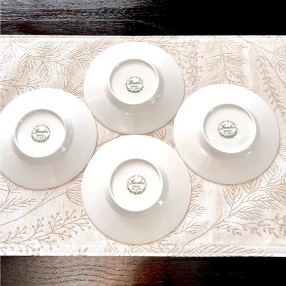 Jardin Genevieve Fine China Saucers x 4 - Picture 3 of 4